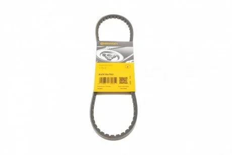 Ремінь генератора клиновий CONTINENTAL Contitech AVX10X763