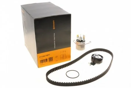 Фото комплект ременя ГРМ з помпою води CONTINENTAL Contitech CT1067WP1 Комплект ременя ГРМ з помпою води CONTINENTAL Contitech CT1067WP1