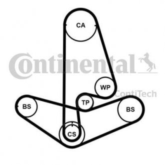 Комплект (ремінь+ролики) Contitech CT 799 K2 PRO