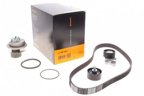 Фото комплект ременя ГРМ з помпою води CONTINENTAL Contitech CT887WP1 Комплект ременя ГРМ з помпою води CONTINENTAL Contitech CT887WP1