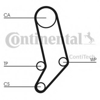 Набор ГРМ, пас+ролик+насос Contitech CT939WP4