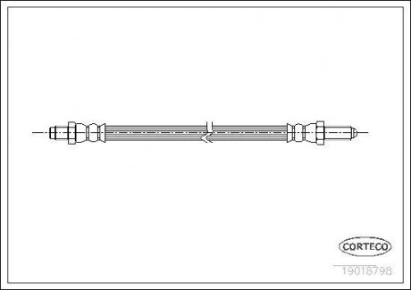 Шланг тормозной CORTECO 19018798