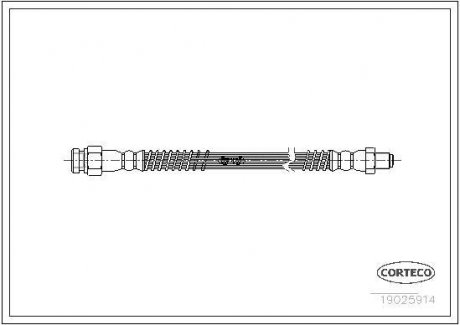 Шланг тормозной CORTECO 19025914