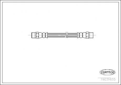 Шланг тормозной CORTECO 19031655