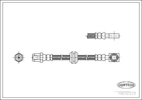Шланг тормозной CORTECO 19032372