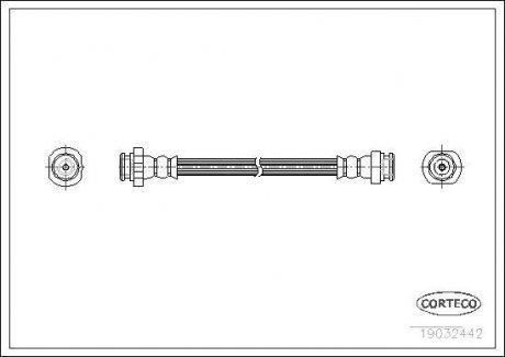 Шланг гальмівний CORTECO 19032442 (фото 1)