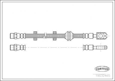 Шланг тормозной CORTECO 19032465