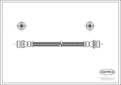 Шланг тормозной CORTECO 19032997 (фото 1)