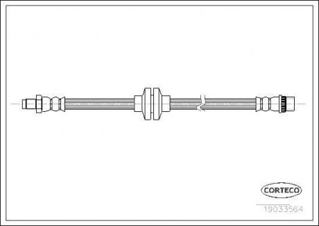 Тормозной шланг CORTECO 19033564