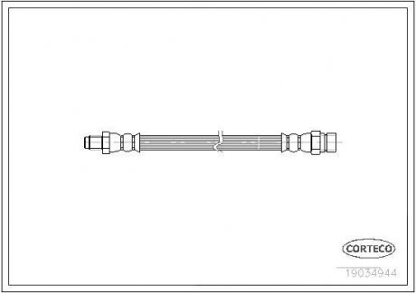 Шланг тормозной CORTECO 19034944