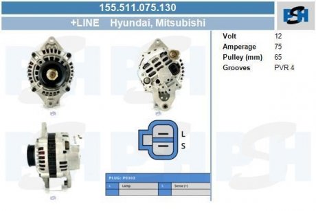 Генератор CV PSH 155511075130