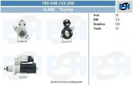 Стартер CV PSH 190548132200