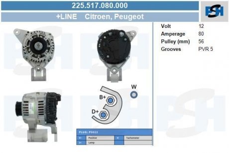 Генератор CV PSH 225517080000