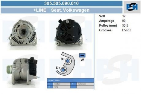 Генератор CV PSH 305505090010