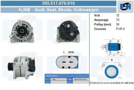 Генератор CV PSH 305517070010