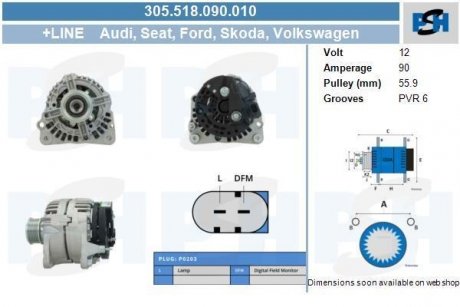 Генератор CV PSH 305518090010