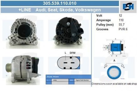 Генератор CV PSH 305539110010