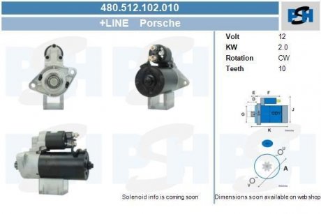 Стартер CV PSH 480512102010