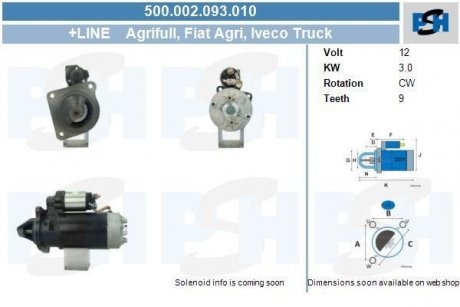 Стартер CV PSH 500002093010