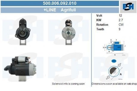 Стартер CV PSH 500006092010