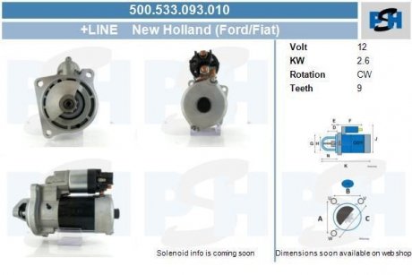 Стартер CV PSH 500533093010