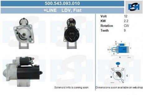 Стартер CV PSH 500543093010