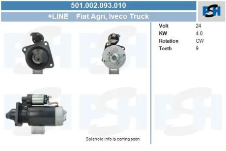 Стартер CV PSH 501002093010