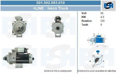 Стартер CV PSH 501502093010