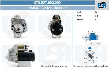 Стартер CV PSH 570527093000