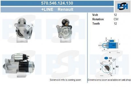 Стартер CV PSH 570546124130