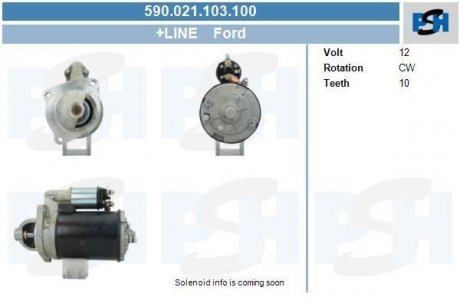 Стартер CV PSH 590021103100 (фото 1)