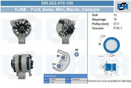 Генератор CV PSH 595022070100