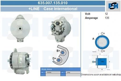 Генератор CV PSH 635007135010 (фото 1)