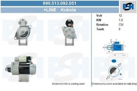 Стартер CV PSH 690513092051