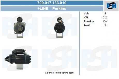 Стартер CV PSH 700017133010 (фото 1)