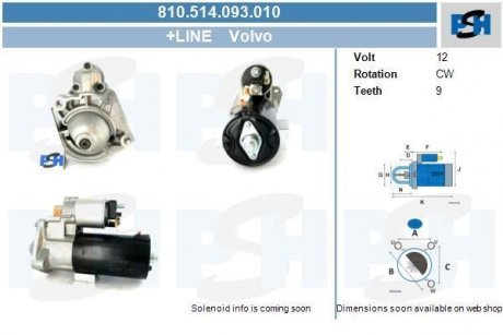 Стартер CV PSH 810514093010