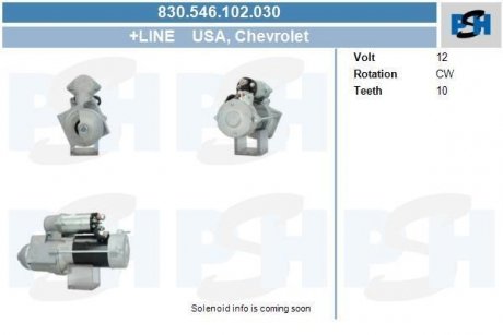 Стартер CV PSH 830546102030