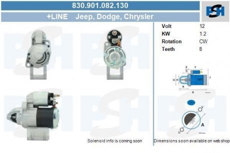 Стартер CV PSH 830901082130