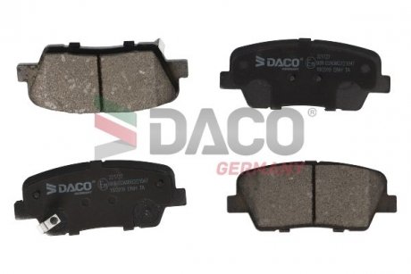 Колодки тормозные (задние) Hyundai Santa Fe II/III/IV 06-/Genesis/Kia Sorento II/III 09-/Stinger 17- DACO 321727