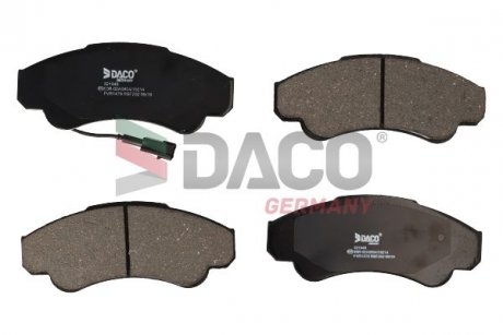 Колодки гальмівні перед. jumper/ducato/boxer 02 DACO 321948