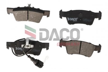 Гальмівні колодки зад. T5 03- (ATE)(диски 333x32.5mm) DACO 324209