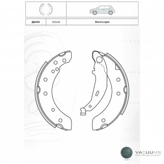 Барабанные тормозные колодки DAFMI DAFMI / INTELLI DA339