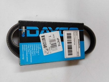 Ремінь FIAT Punto 1,1/1,2 LANCIA PEUGEOT 1,8/1,9D NISSAN DAYCO 4PK715