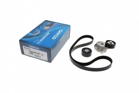 Фото поликлиновой ременный комплект (ремень+ролик+натяж.мех) BERLINGO 1.6 08-, PEUGEOT PARTNER 1.6 08- DAYCO KPV829 Поликлиновой ременный комплект (ремень+ролик+натяж.мех) BERLINGO 1.6 08-, PEUGEOT PARTNER 1.6 08- DAYCO KPV829