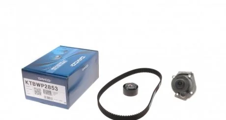 Фото роликовий модуль натягувача ременя (ролик, ремінь, помпа) DAYCO KTBWP2853 Роликовий модуль натягувача ременя (ролик, ремінь, помпа) DAYCO KTBWP2853