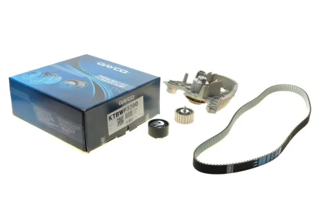 К-кт. ГРМ (помпа+рем.+2 ролика!) Fiat Ducato 2.3 JTD Iveco Daily 02- DAYCO KTBWP3390