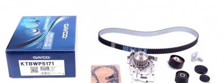 Фото комплект ременя ГРМ + водяна помпа DAYCO KTBWP5171 Комплект ременя ГРМ + водяна помпа DAYCO KTBWP5171