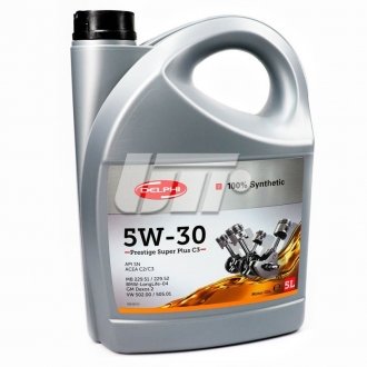 Масло 5W30 5 л Prestige Super Plus C3 (MB229.51/229.52/LL-04/VW502.00) Delphi 28236312