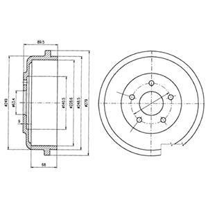 Гальмівний барабан Delphi BF488