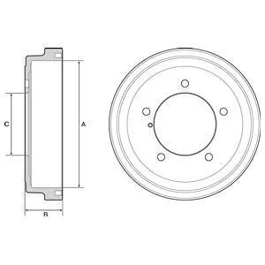 Фото гальмівний барабан Delphi BF531 Гальмівний барабан Delphi BF531